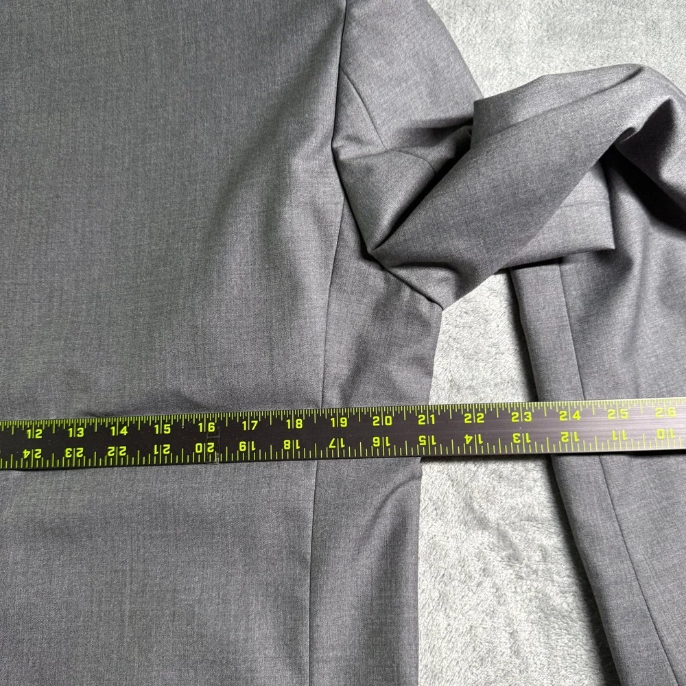 Vinci Blazer 42L Gray Modern Fit Sport Coat Designed in Italy